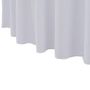 Voir la diapositive 3 : VIDAXL Nappes elastiques de table avec jupon 2 pcs 180x74 cm Blanc