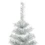 Voir la diapositive 3 : VIDAXL Sapin de Noël artificiel avec support argente 120 cm PET