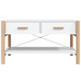 Voir la diapositive 5 : VIDAXL Table basse Blanc 82x48x45 cm Bois d'ingenierie