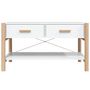 Voir la diapositive 5 : VIDAXL Table basse Blanc 82x48x45 cm Bois d'ingenierie