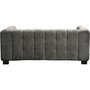 Voir la diapositive 4 : Habitat et Jardin Canapé droit design en tissu chenille 3 places  Foch - Gris