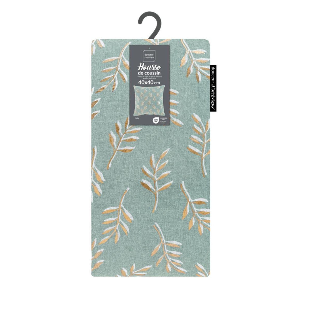 Paris Prix Housse de Coussin Imprimée  Helira  40x40cm Vert