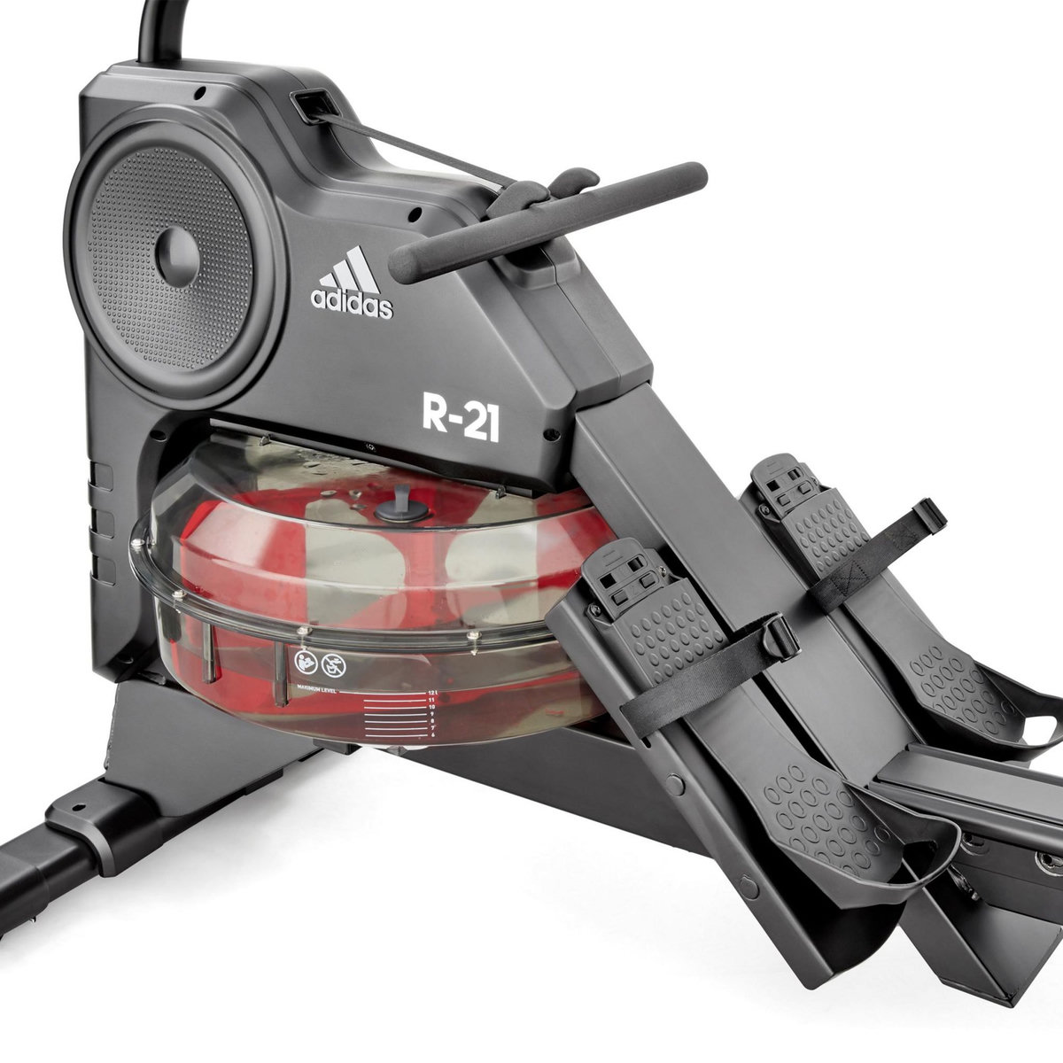 Adidas Rameur de Fitness à Eau - Adidas - Modèle R-21 - Maison/Appartement - Ecran LED - 7 niveaux d'eau