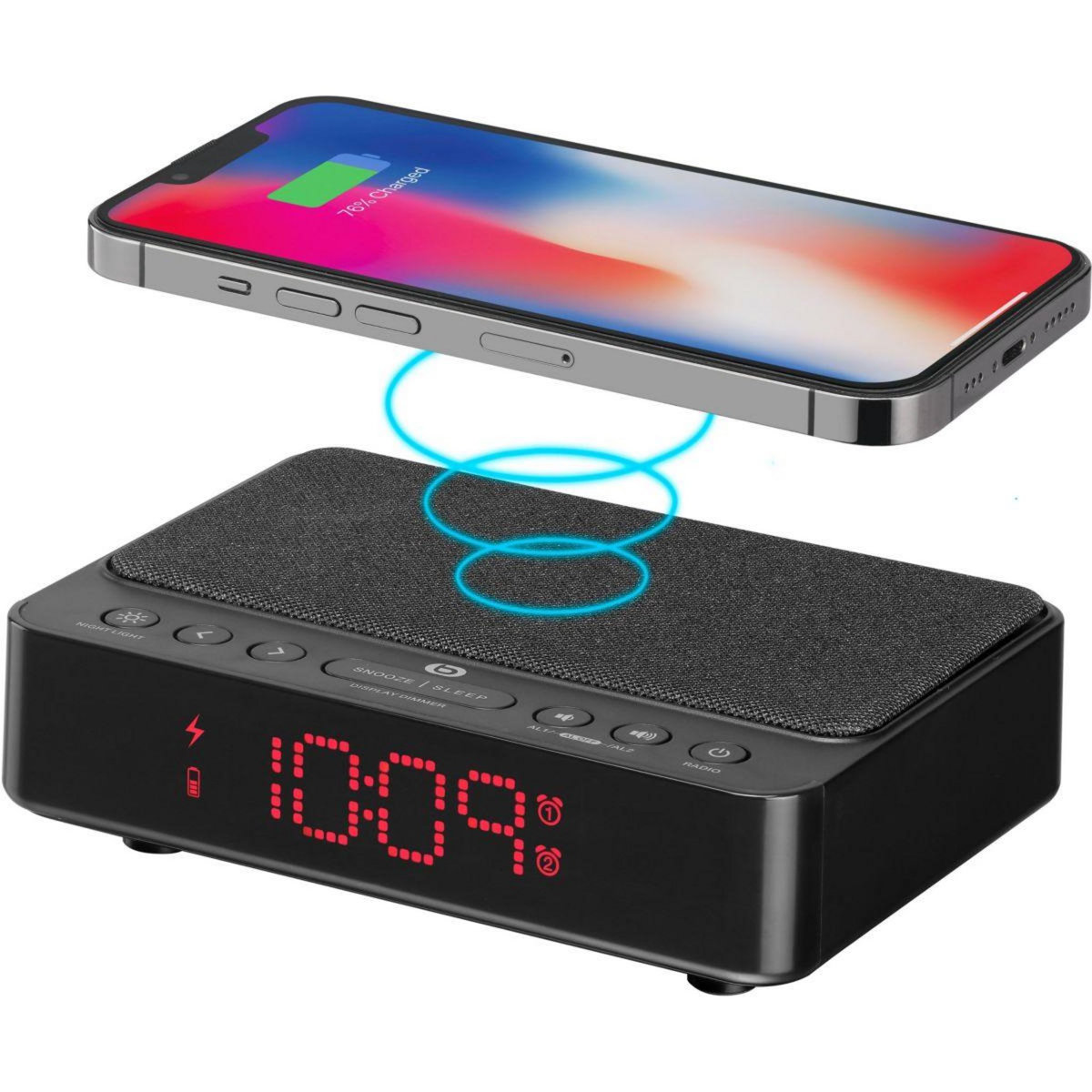 ESSENTIEL B Radio réveil RRVI-100 Charge Induction