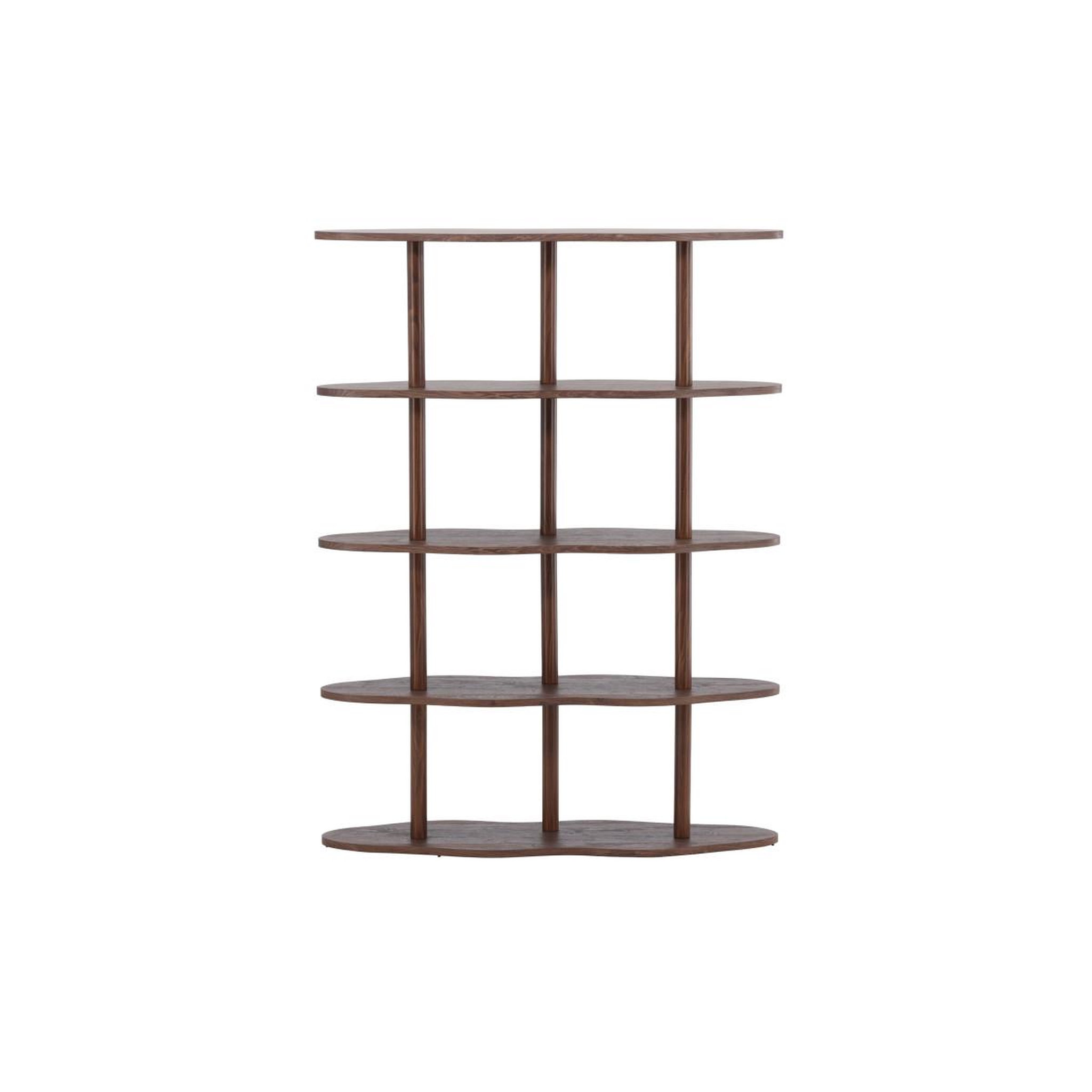 Voir la diapositive 2 : Paris Prix Étagère ondulé 5 niveaux  moln  140cm marron