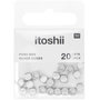 Voir la diapositive 1 : RICO DESIGN Itoshii pack de 20 perles Ponii cube couleur argent