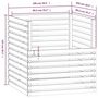 Voir la diapositive 6 : VIDAXL Composteur Blanc 100x100x102 cm Bois massif de pin