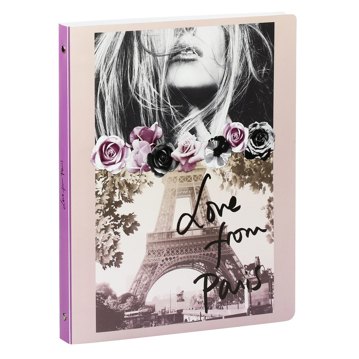 Viquel Classeur 24X32 souple - Dos 25mm - 4 anneaux - Metropolis Paris