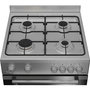 Voir la diapositive 3 : Beko Cuisinière gaz FBG62030GXCT