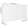 Voir la diapositive 6 : VIDAXL Tete de lit murale Marron miel 140x3x60 cm Bois massif de pin