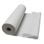 VIVEZEN Drap d'examen blanc 50cm x 46m - 34g/m2 double épaisseur aspect gaufré 100% pure ouate