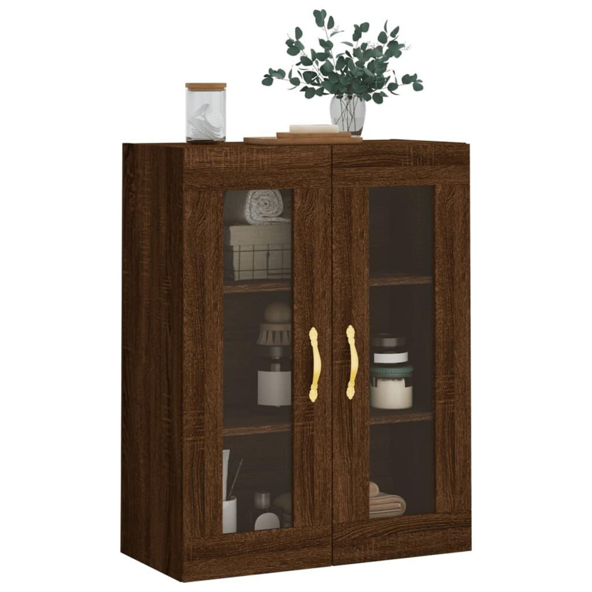 VIDAXL Armoire murale chene marron 69,5x34x90 cm