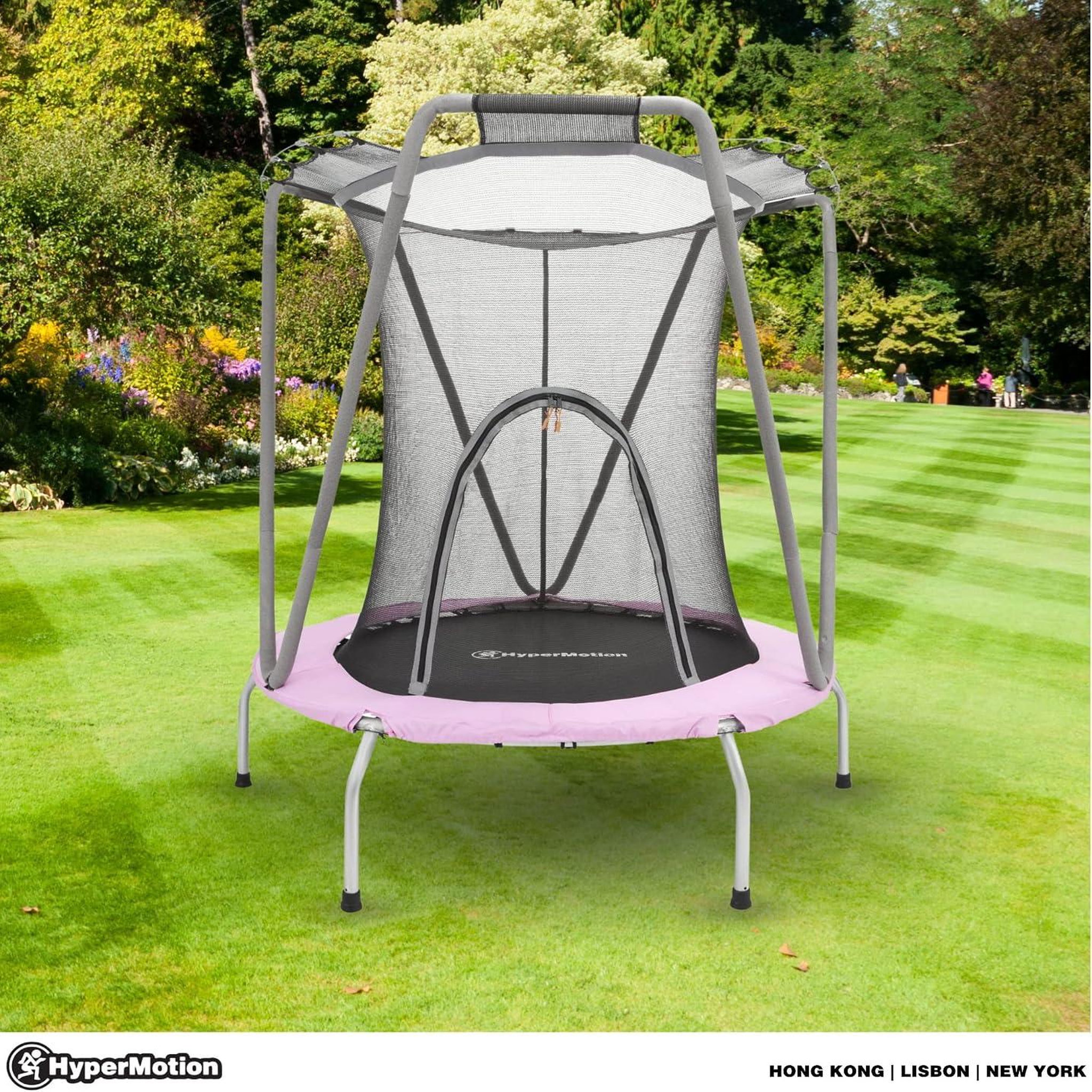 Voir la diapositive 2 : HYPERMOTION Trampoline Enfant avec Filet de Sécurité Diamètre 137cm HyperMotion - 3-8 ans jusqu'à 25 Kg