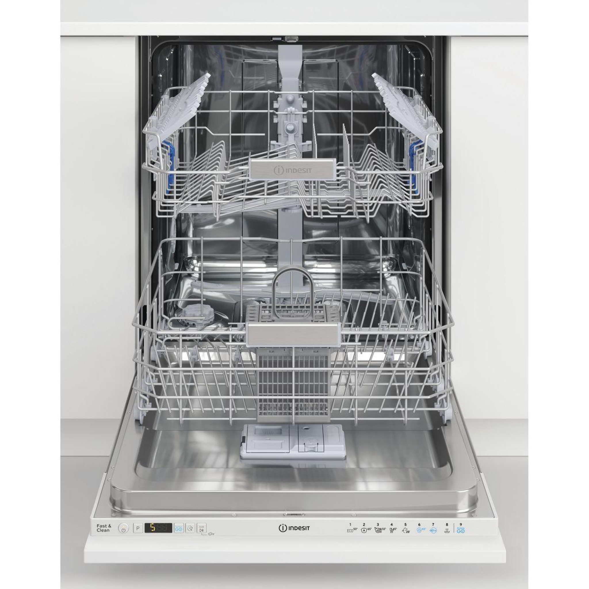 Voir la diapositive 4 : Indesit Lave vaisselle encastrable in2ic14bn7s1 sliding