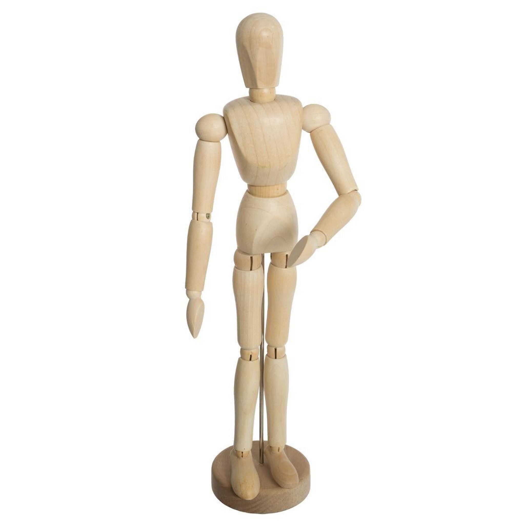 ATMOSPHERA Mannequin déco en bois  collect  32cm beige