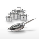 ELO Lot de 4 Faitouts Elo Relief Solution et 2 Poêles 24/32cm