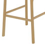 Voir la diapositive 3 : Rendez vous déco Lot de 2 chaises pour îlot central 66 cm en tissu beige et bois-Lana