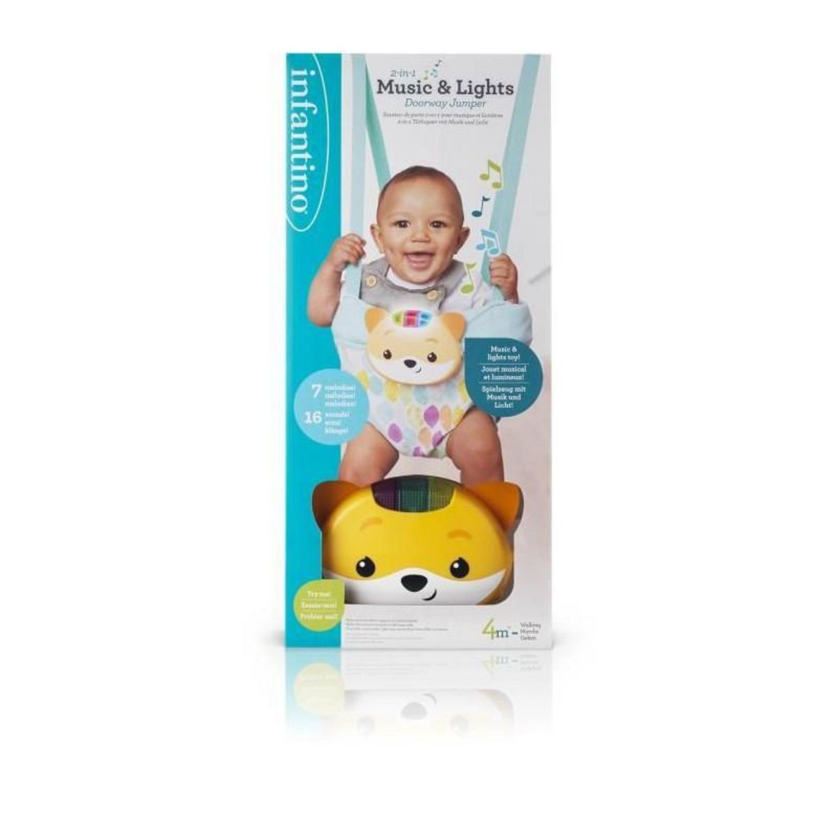 INFANTINO Sauteur de porte - INFANTINO - 303117 - Renard 2 en 1 - Sons et lumieres