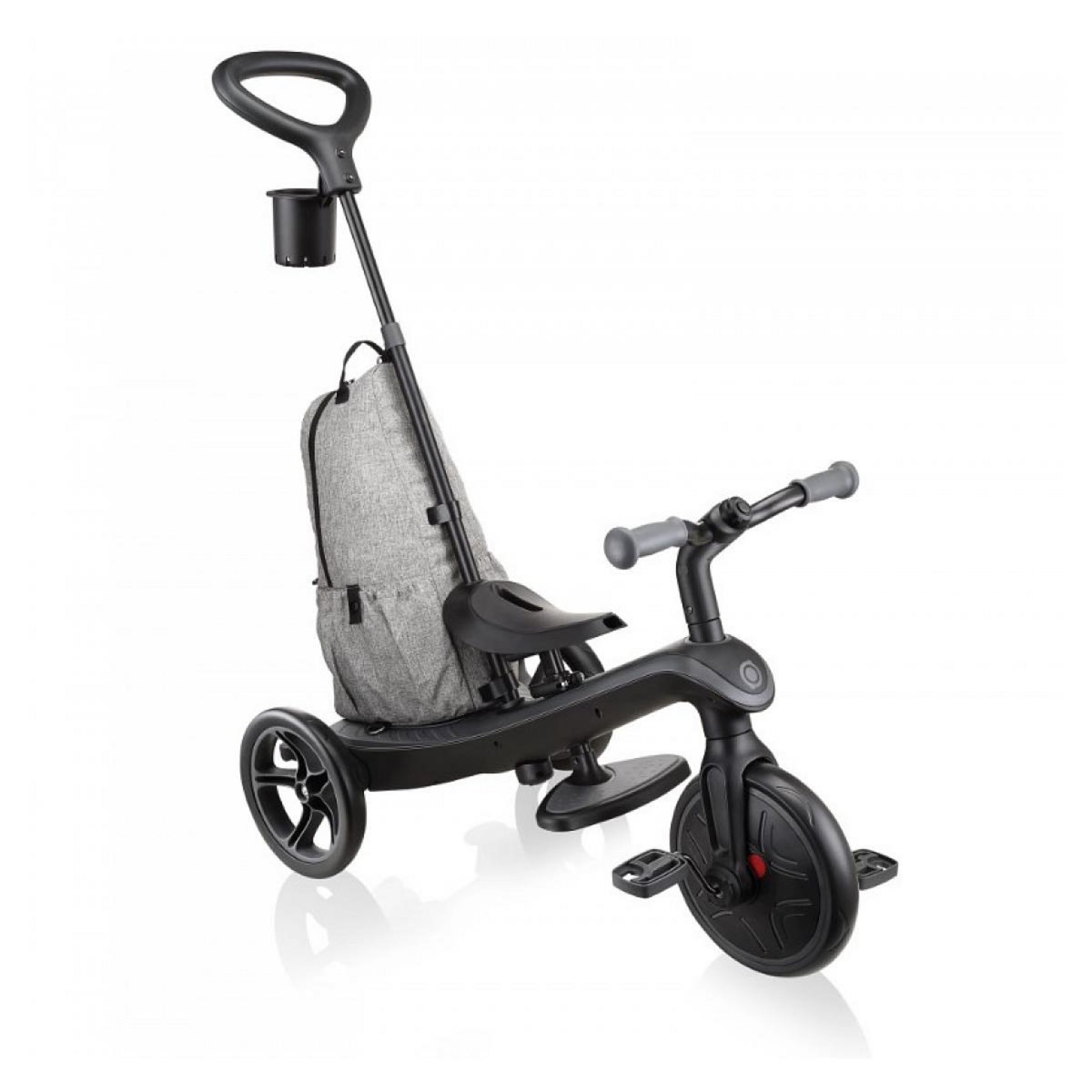 Globber Tricycle Trike Explorer 4 En 1 Deluxe Play Gris noir