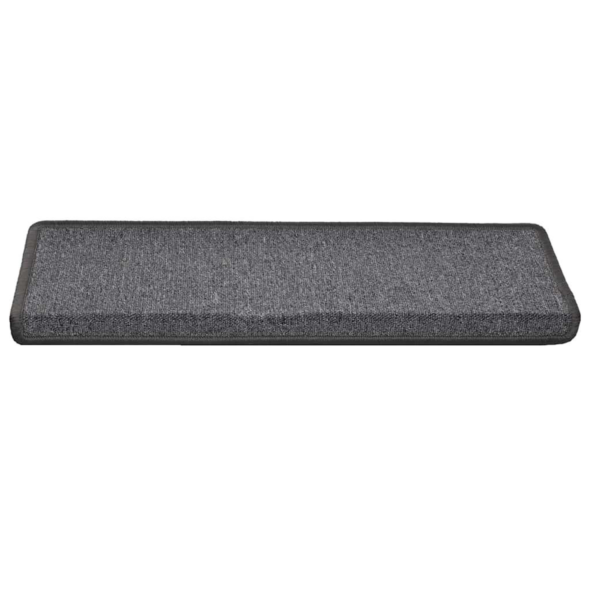 Voir la diapositive 3 : VIDAXL Tapis d'escalier 30 pcs 65x21x4 cm Gris fonce