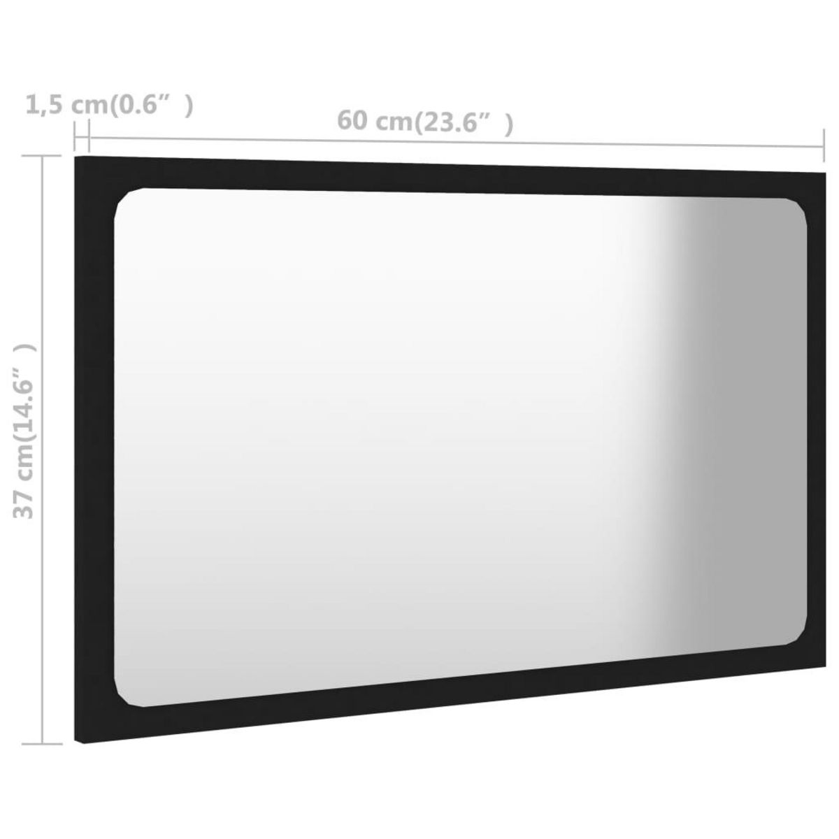 VIDAXL Ensemble de meubles salle de bain 2 pcs noir bois d'ingenierie