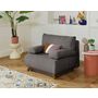 Voir la diapositive 5 : BEST MOBILIER Cristal - fauteuil - convertible avec coffre - en velours texturé