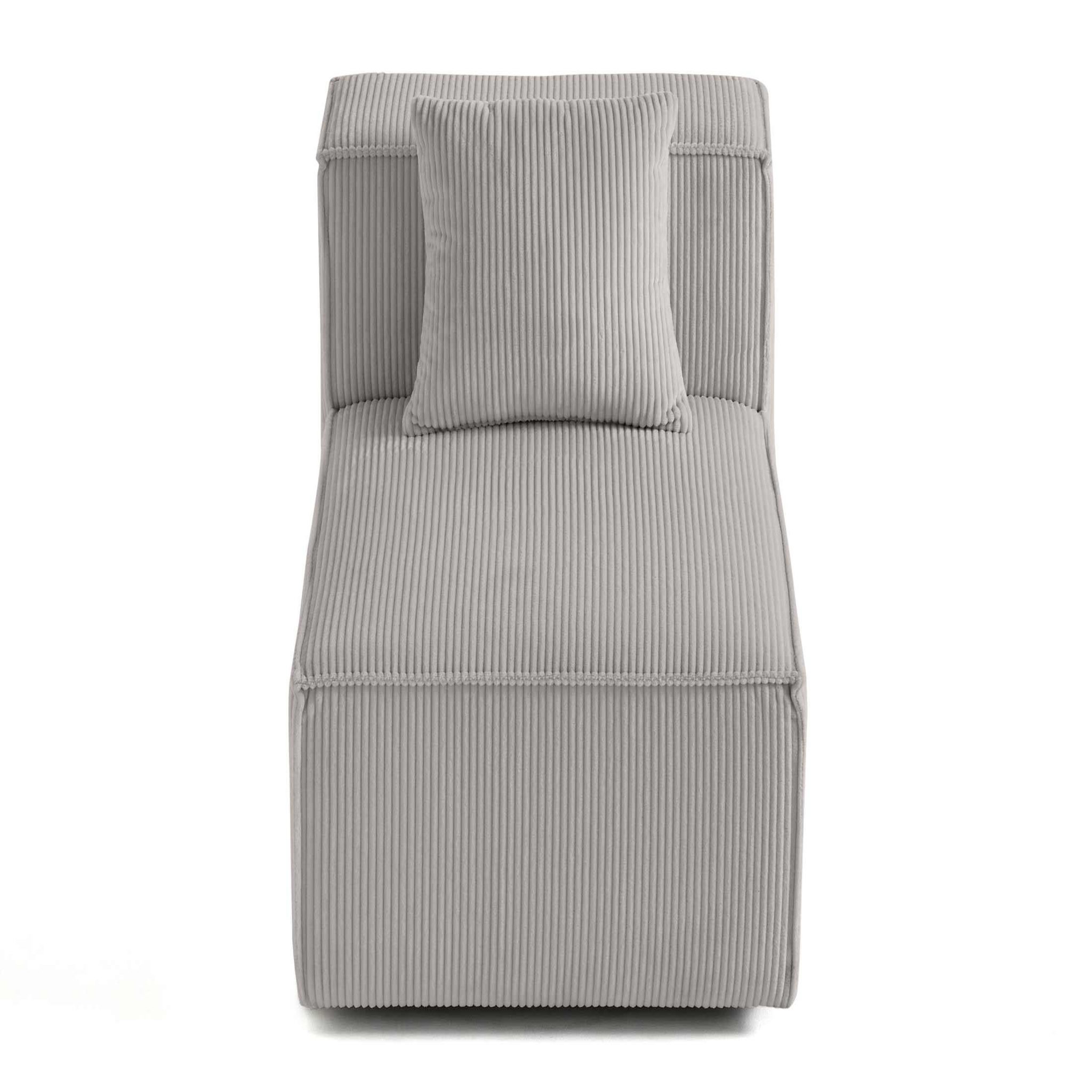 Voir la diapositive 6 : BEST MOBILIER Arty - module d'assise - en velours côtelé
