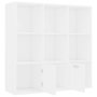 Voir la diapositive 5 : VIDAXL Bibliotheque Blanc 98x30x98 cm Bois d'ingenierie