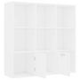 Voir la diapositive 5 : VIDAXL Bibliotheque Blanc 98x30x98 cm Bois d'ingenierie