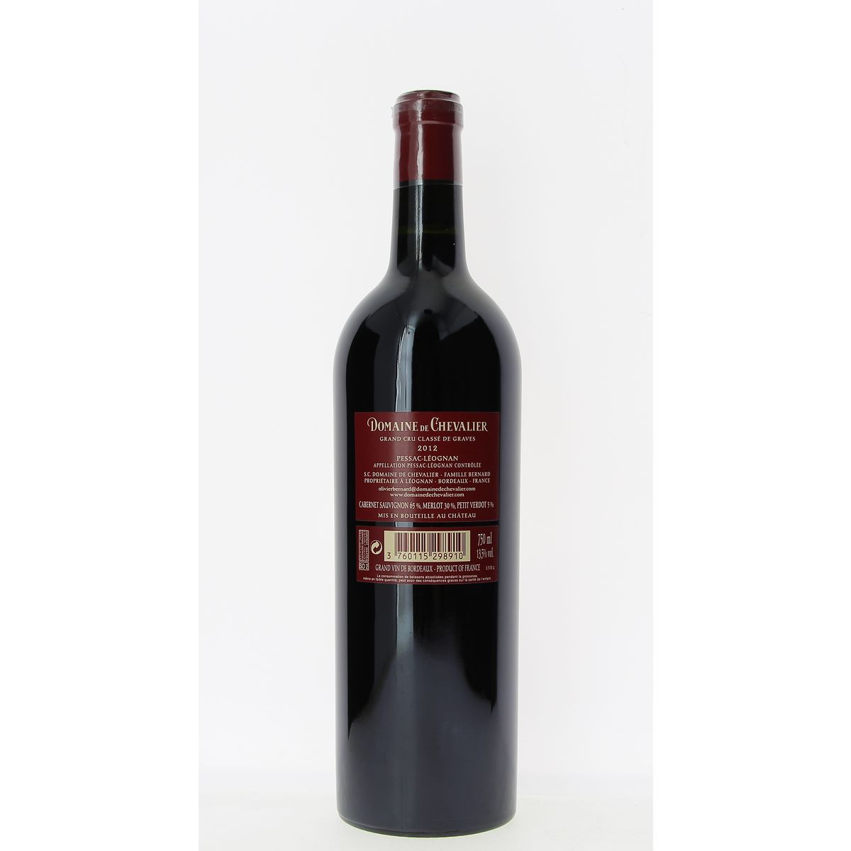 Domaine de Chevalier Pessac Léognan Grand Cru Classé Rouge 2012