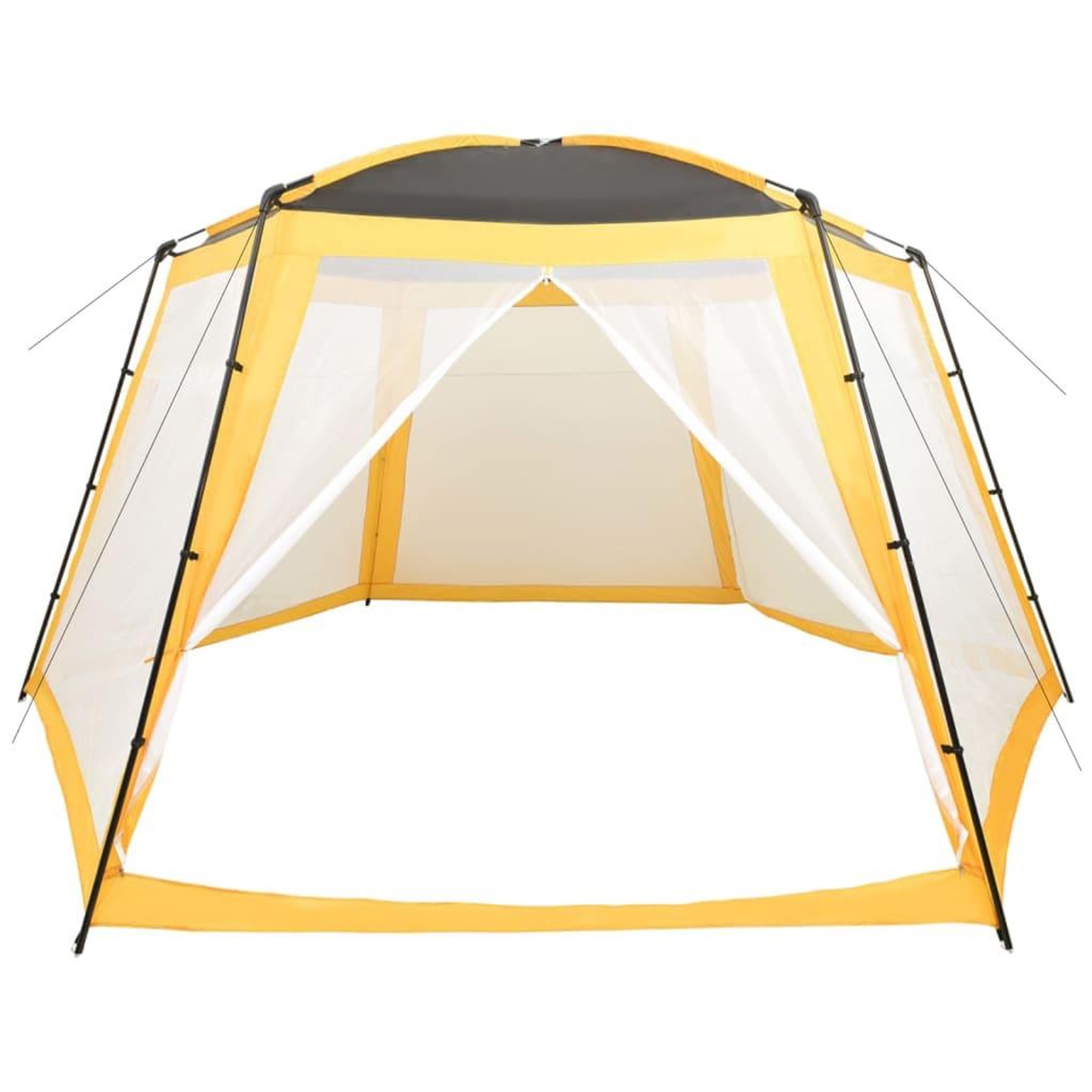Voir la diapositive 3 : VIDAXL Tente de piscine tissu 590x520x250 cm jaune