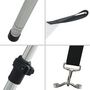 Voir la diapositive 5 : VIDAXL Extension d'ombrage T-Top blanc 170x170x(115-183) cm