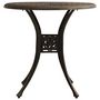Voir la diapositive 2 : VIDAXL Table de jardin Bronze 78x78x72 cm Aluminium coule