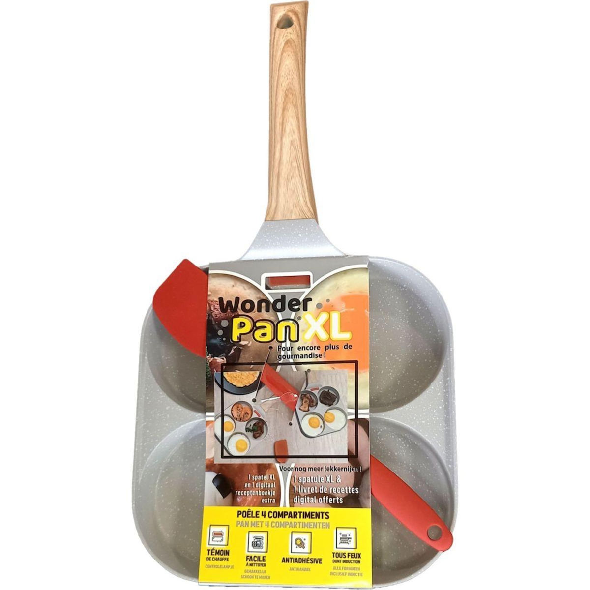 Best Of TV Poêle Pancake 4 compartiments Wonderpan XL