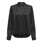 Only Chemisier  Femme Only Plisse. Coloris disponibles : Noir