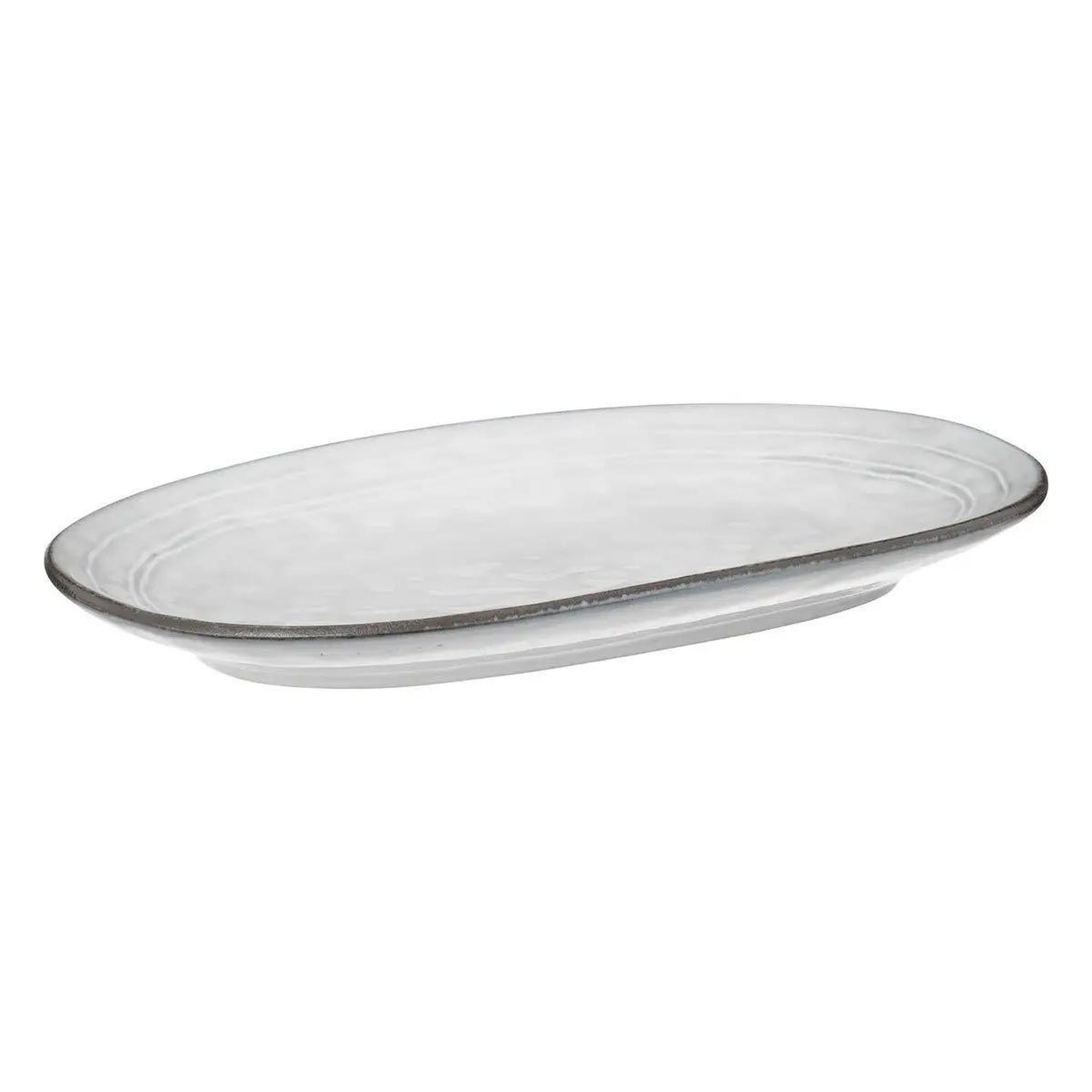 SECRET DE GOURMET Plat de présentation déco  flower  37cm bleu