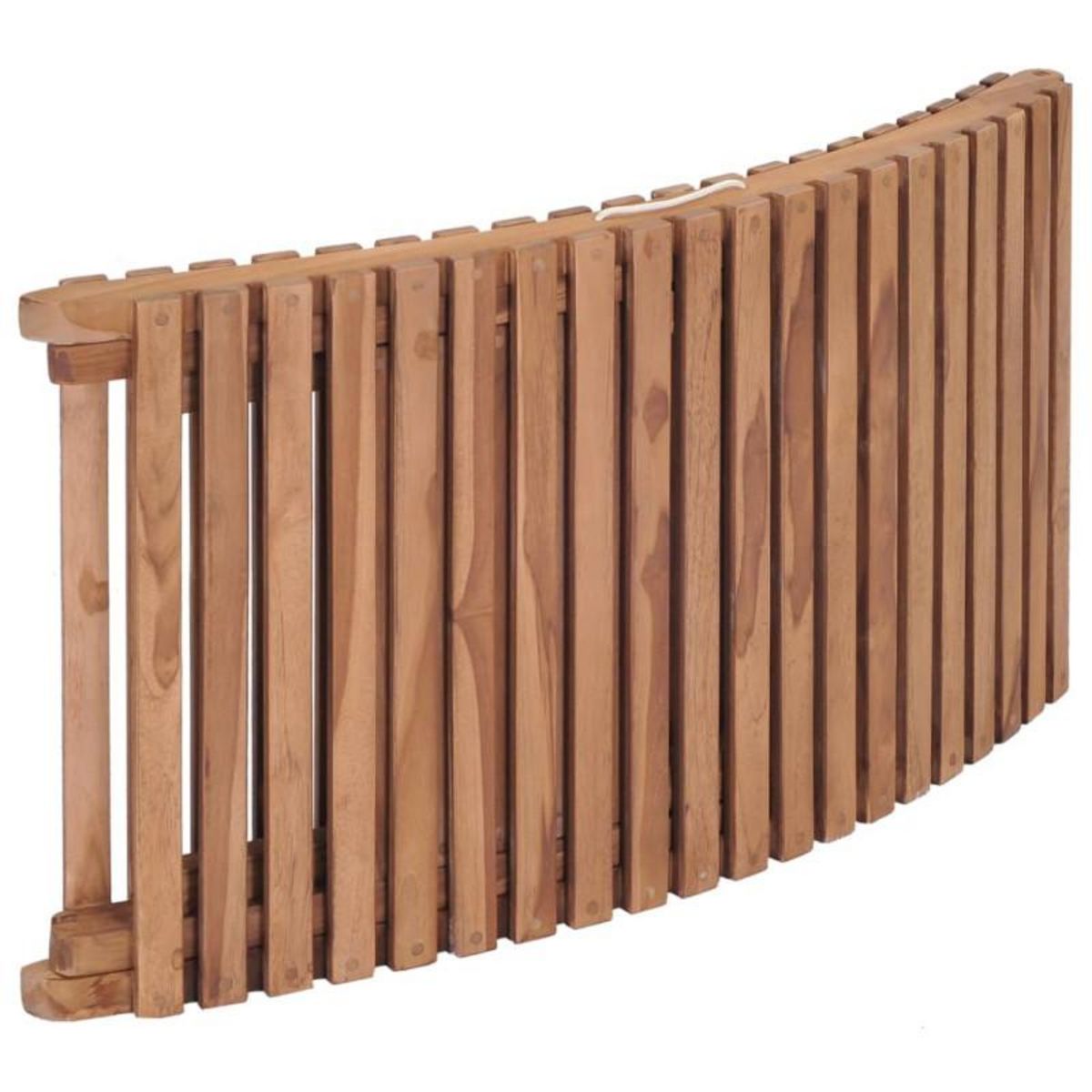 VIDAXL Chaise longue pliable Bois de teck solide