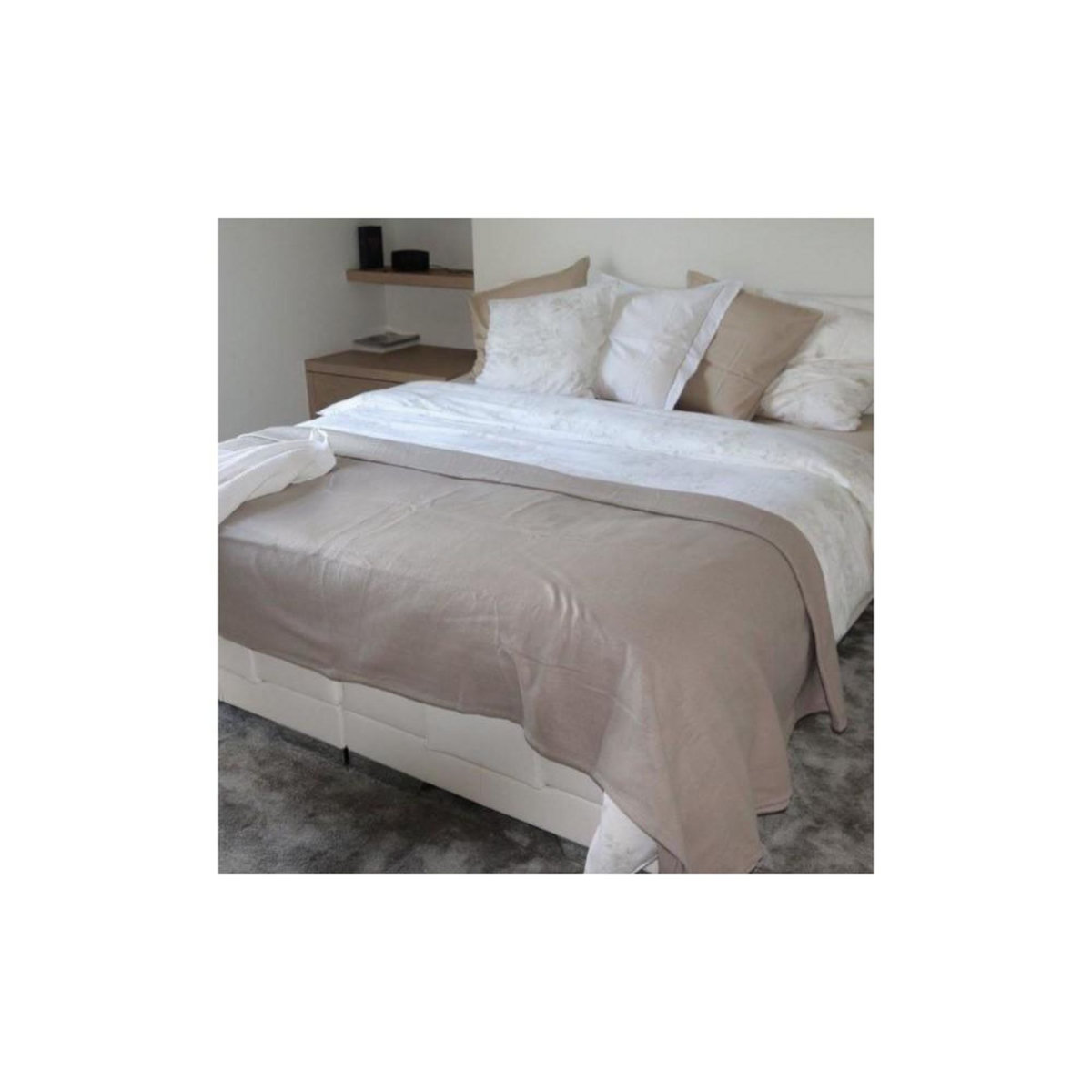 VANDERSICKEL Couverture polaire 220x240 gris perle