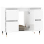 Voir la diapositive 3 : VIDAXL Armoire de salle de bain blanc brillant 80x33x60 cm
