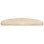 Voir la diapositive 3 : VIDAXL Tapis d'escalier 30 pcs creme 65x21x4 cm