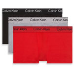 CALVIN KLEIN JEANS X3 Boxers /Rouge Homme Calvin Klein Jeans  ow Rise Trunk. Coloris disponibles : Noir