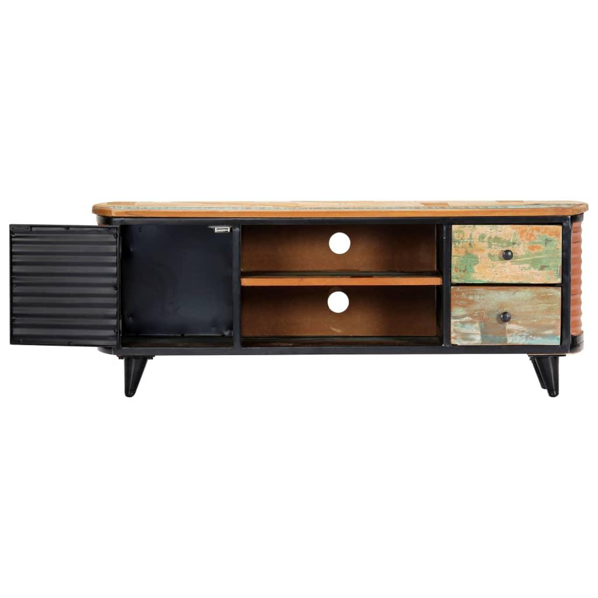 Voir la diapositive 4 : VIDAXL Meuble TV 120x30x45 cm Bois de recuperation massif