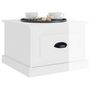 Voir la diapositive 4 : VIDAXL Table basse blanc brillant 50x50x35 cm bois d ingénierie