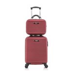 BLUESTAR BLUESTAR - Set de 2 Valises BRAZILIA-H 50 cm 4 Roues. Coloris disponibles : Beige, Gris, Noir