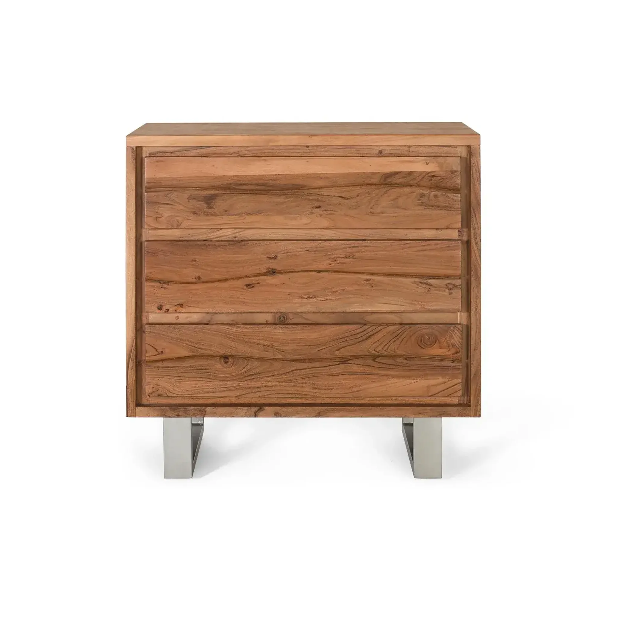 GINER Y COLOMER SL Commode en bois d'acacia 91 cm style rustique moderne