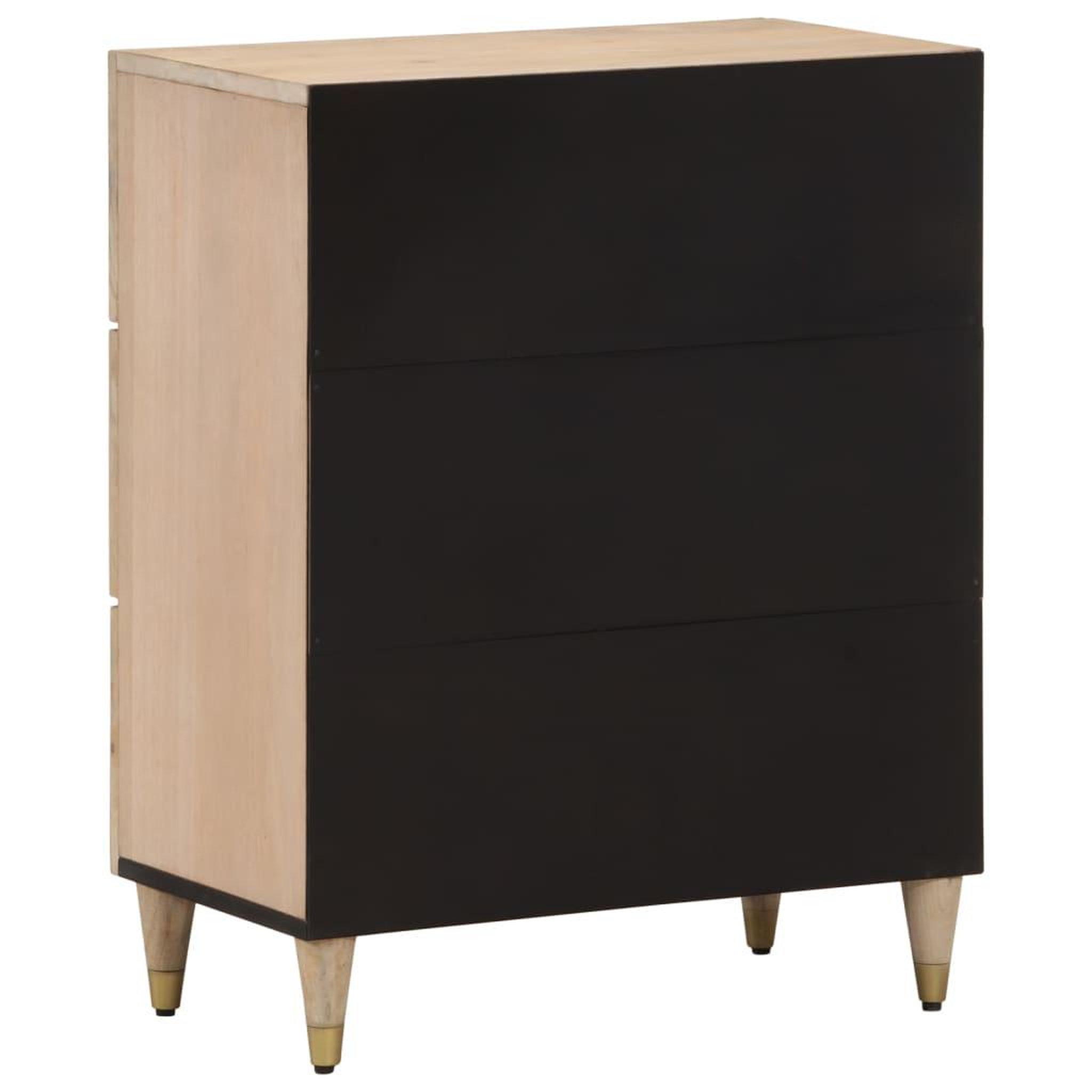 Voir la diapositive 5 : VIDAXL Armoire laterale 60x33x75 cm bois massif de manguier