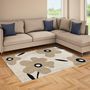 Voir la diapositive 2 : FUTURE HOME Tapis déco floral en coton tufté 170x120cm