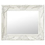 Voir la diapositive 1 : VIDAXL Miroir mural style baroque 50x40 cm Blanc