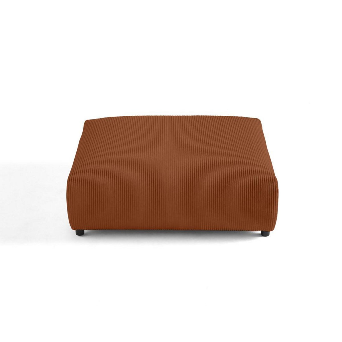 LISA DESIGN Garance - grand pouf modulable - en velours côtelé