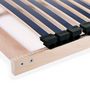 Voir la diapositive 4 : VIDAXL Sommier a lattes sans matelas avec 42 lattes 7 zones 140x200 cm